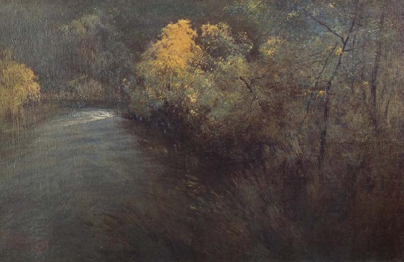 Penleigh boyd Wattle on the Yarra oil painting picture